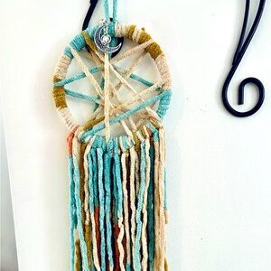 handmade crescent moon dream catcher🌙